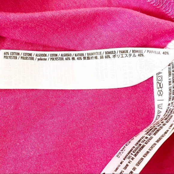 Disneyland Resort T-Shirt Long Sleeve Logo Pink Size Medium - Picture 6 of 8